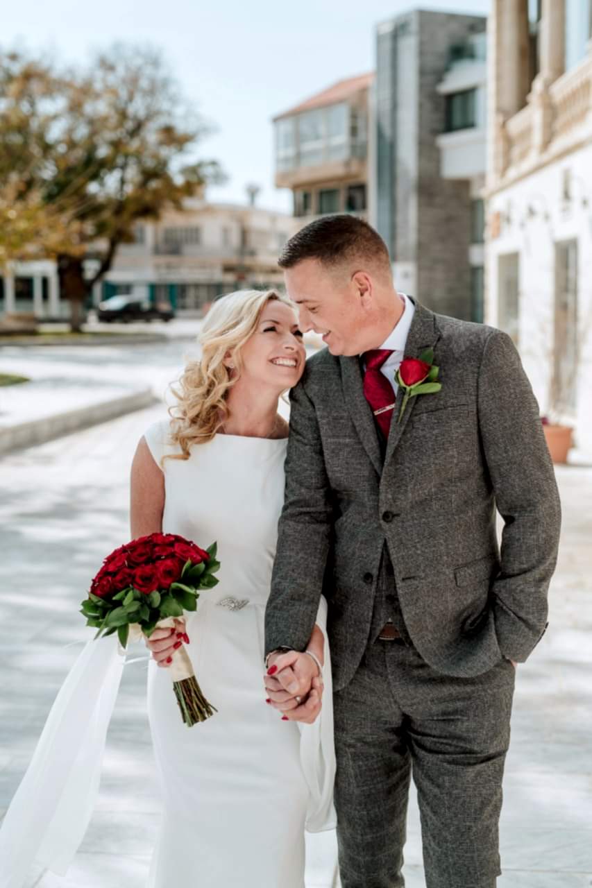 Mr and Mrs Peter Taylor Secret Wedding Day